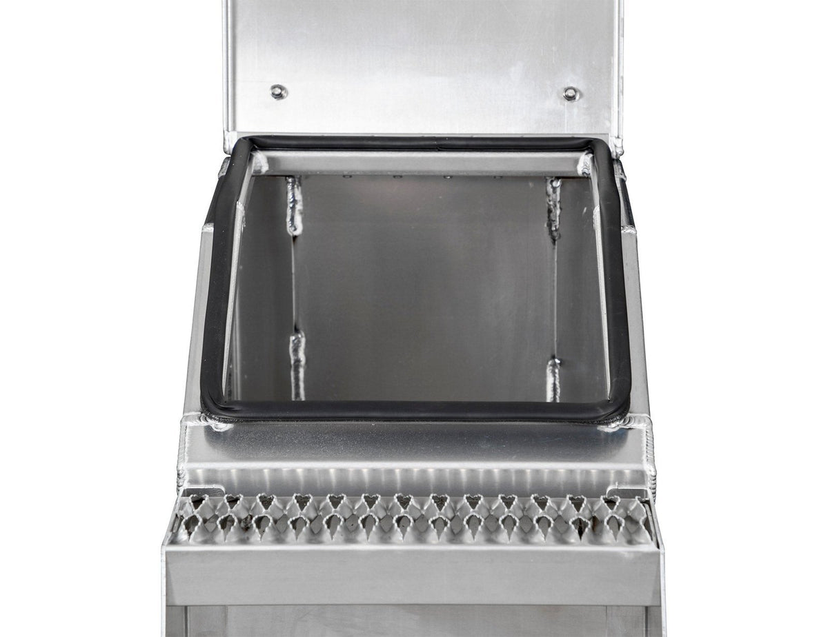 Buyers Products 28-in x 24-in x 19-in Smooth Aluminum Step Box Truck Tool Box 1705285
