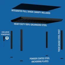 20×12 beaumont pergola – brown