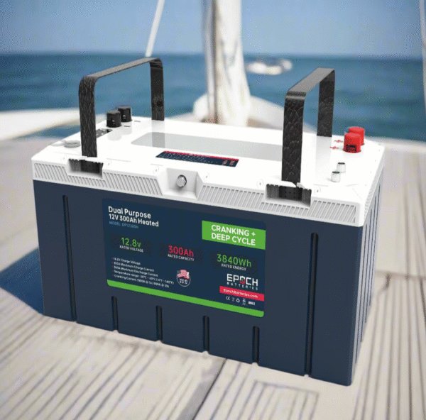 12V 300Ah – Group 8D – Cranking &amp; Deep Cycle Lithium Battery (Dual Purpose)