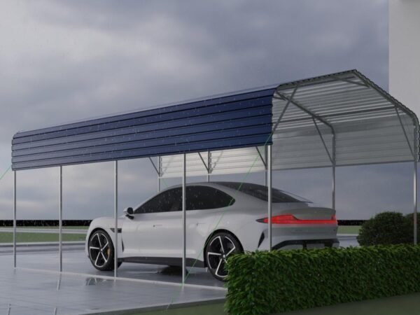 11x19FT Heavy Duty Metal Carport | Galvanized Outdoor Shelter for Cars, Boats &amp; Parties