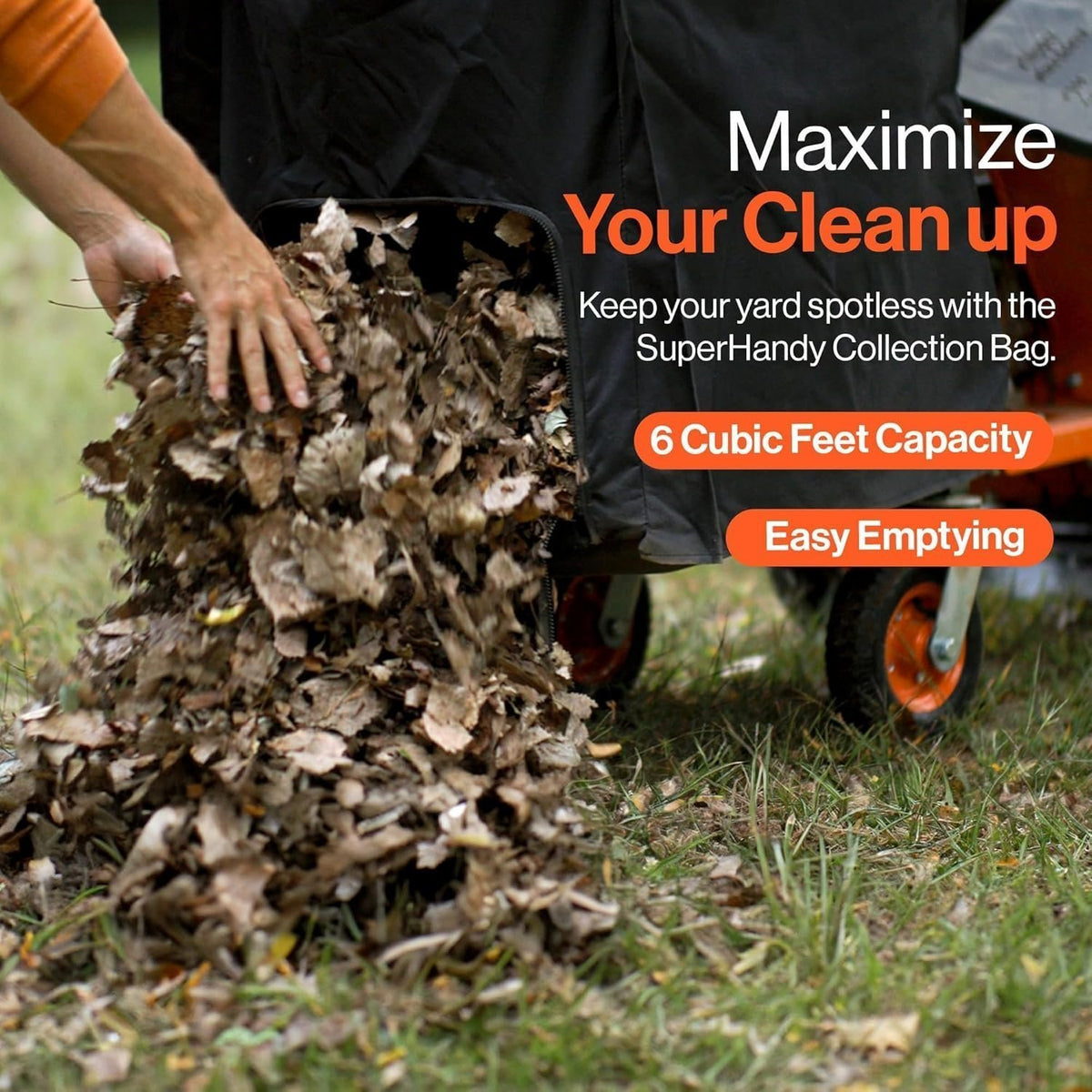 SuperHandy 7HP Gas Leaf Vacuum & Wood Chipper, 10:1 Mulch, 6-Bushel Bag