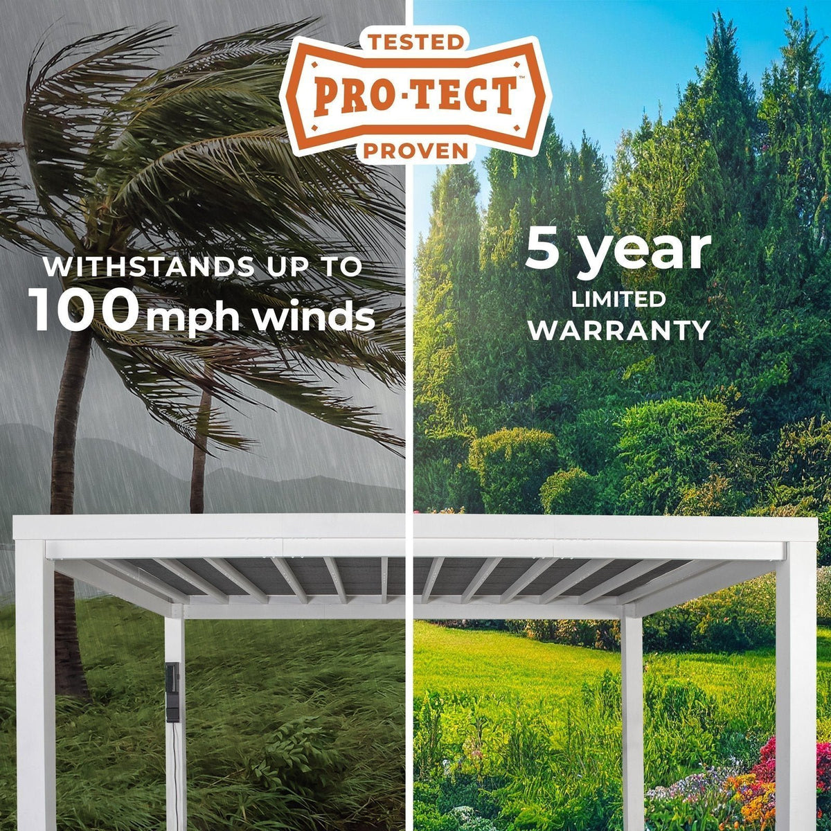 14×12 Windham Modern Steel Pergola