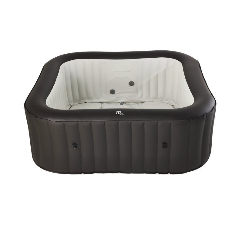 Mspa, Vito, Urban Series, Self-Inflatable Hot Tub &amp; Spa, 132 Air Bubble System, One Piece Quick Setup, Square – 6 Persons