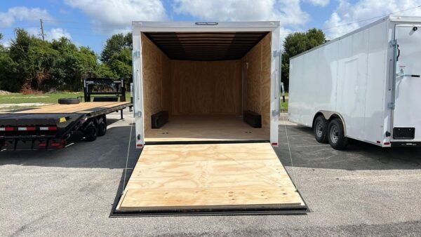 Spartan 8.5X18 Tandem Axle Enclosed Cargo Trailer | White | SP8.5X18TA