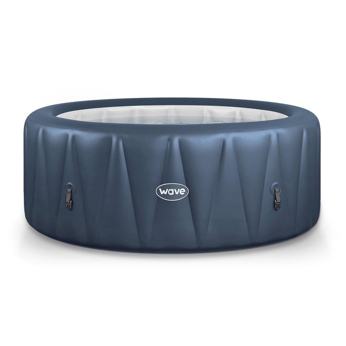 Wave Atlantic 6 Person Round Inflatable Hot Tub, Navy