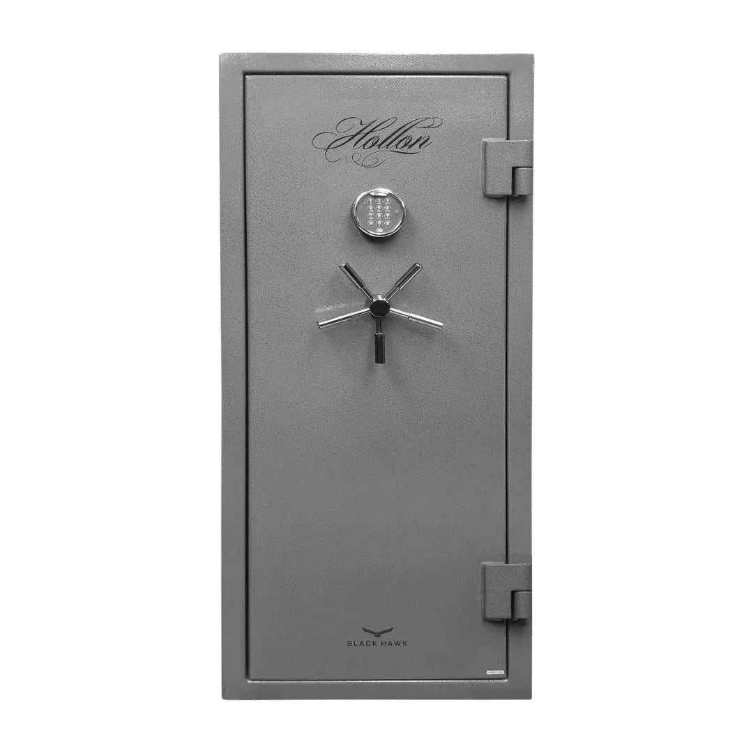 Hollon BHS-16E Black Hawk Gun Safe with the door closed