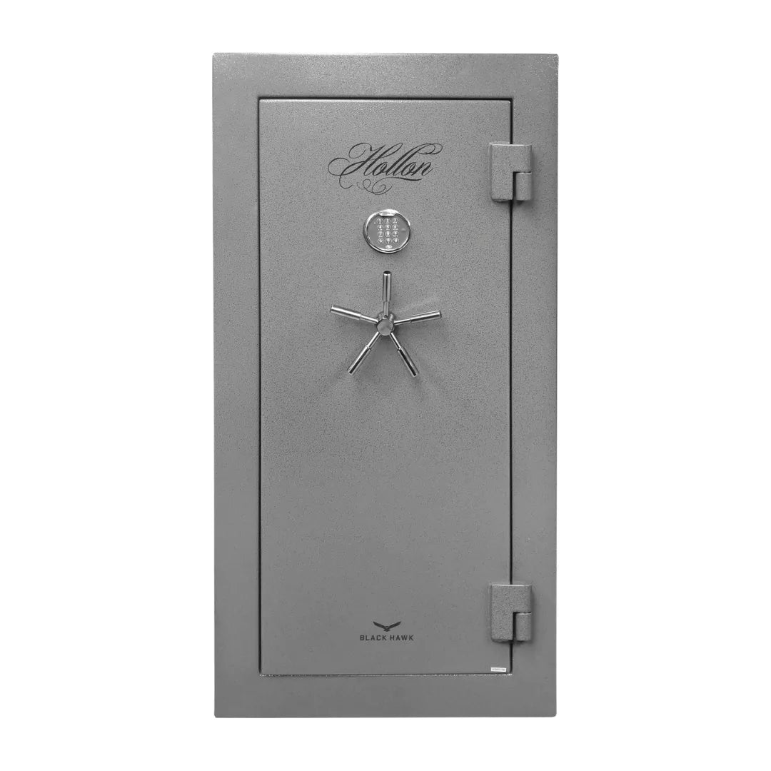 Hollon BHS-22E Black Hawk Gun Safe with the door closed