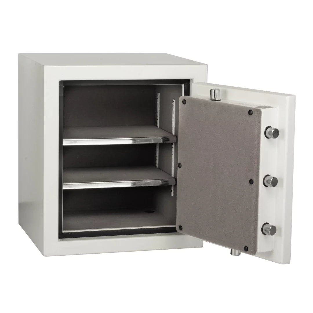 Hayman DV-2219 DynaVault Burglar Fire Safe with electronic lock and the door closed