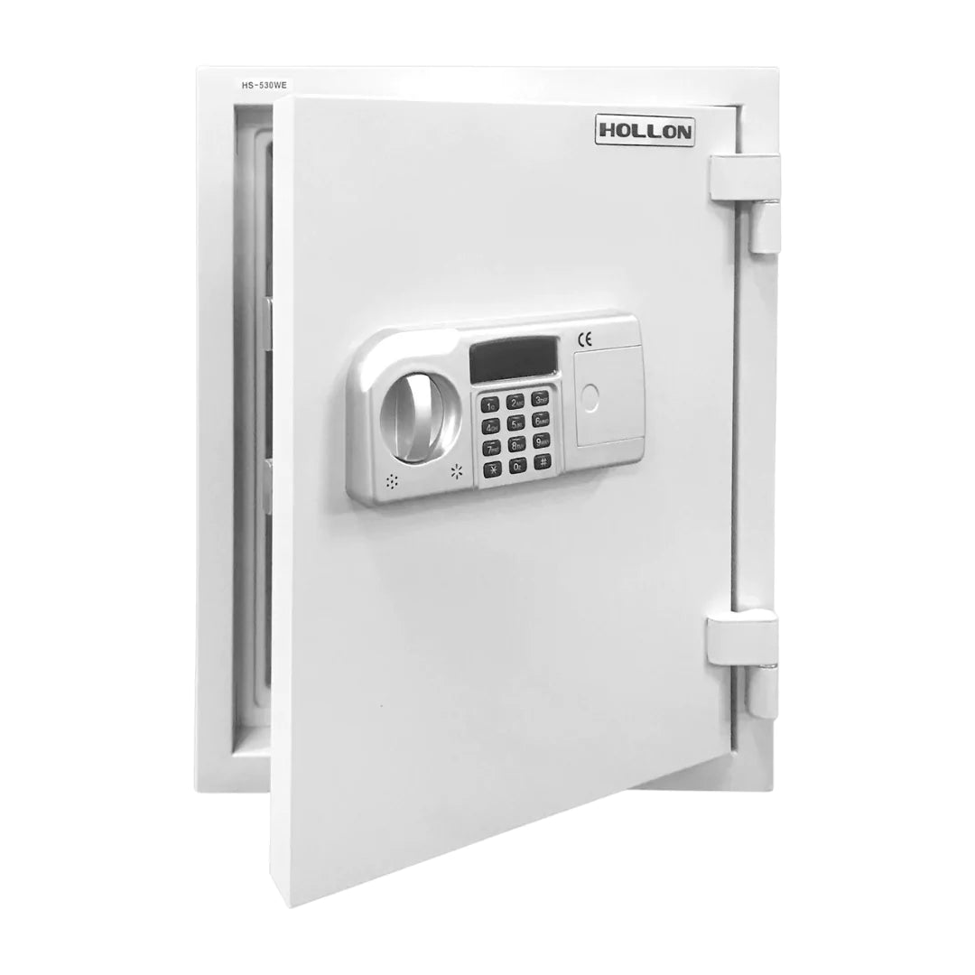 Hollon HS-530WE 2-Hour Fireproof Home Safe with the door slightly opened