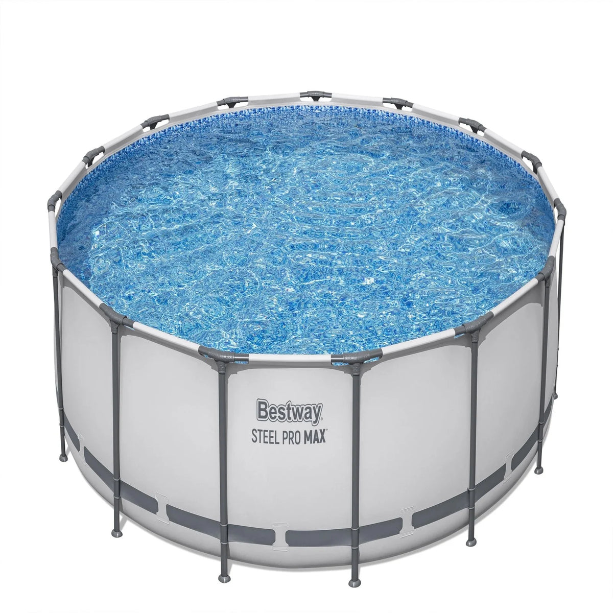 Bestway Steel Pro MAX 10 Foot x 30 Inch Round Metal Frame Above Ground Outdoor Backyard Swimming Pool Set with 330 GPH Filter Pumps