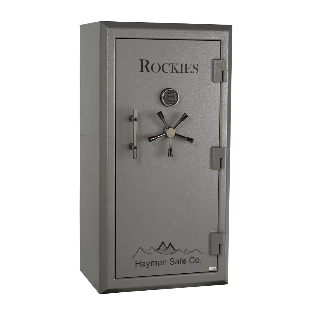 Hayman RK-5930 Rockies Gun Safe with the door closed