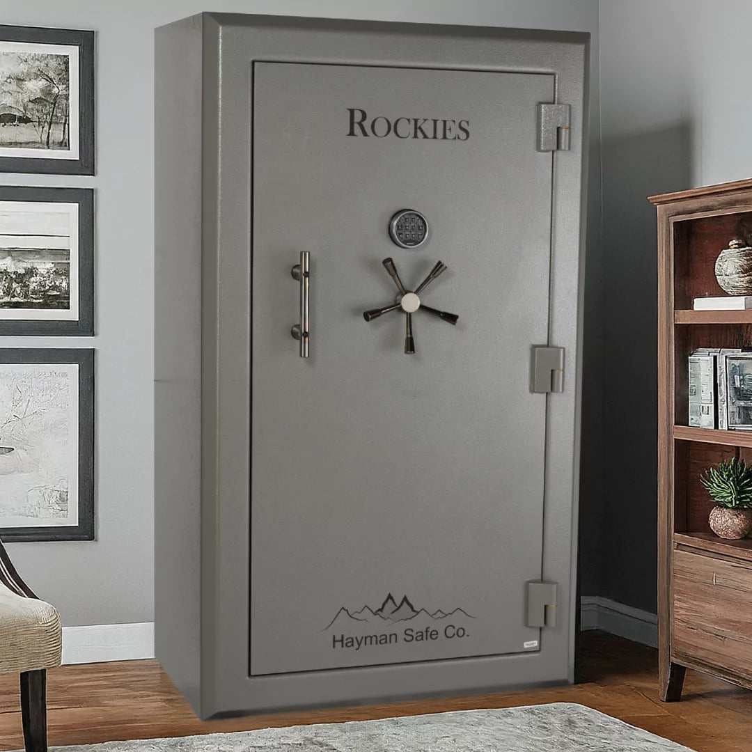 Hayman RK-7242 Rockies Gun Safe in a living room