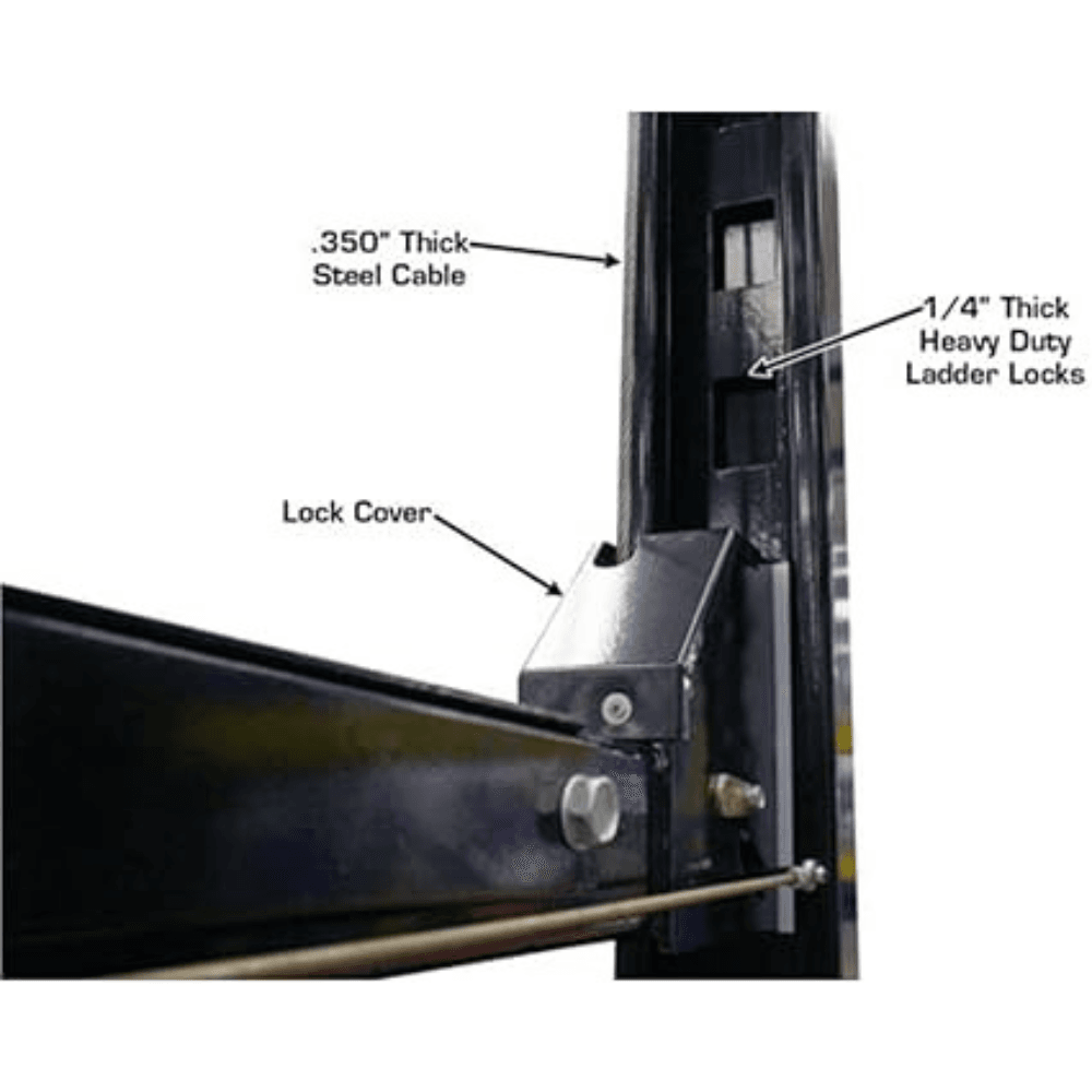 Atlas Garage PRO8000EXT Extra Tall 4-Post Car Lift 8000 Lb Portable