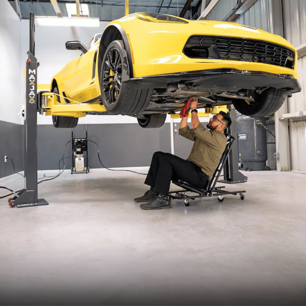 MaxJax M7K 7000 Lb. Capacity Portable 110V Two-Post Garage Car Lift
