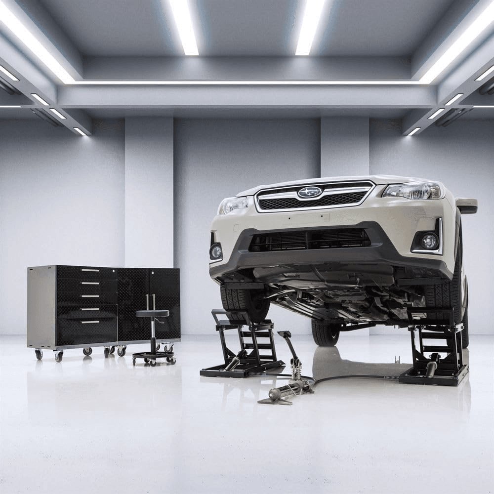Black Widow 3,000 lbs. Hydraulic Underbody Access Car Lift with Ramp