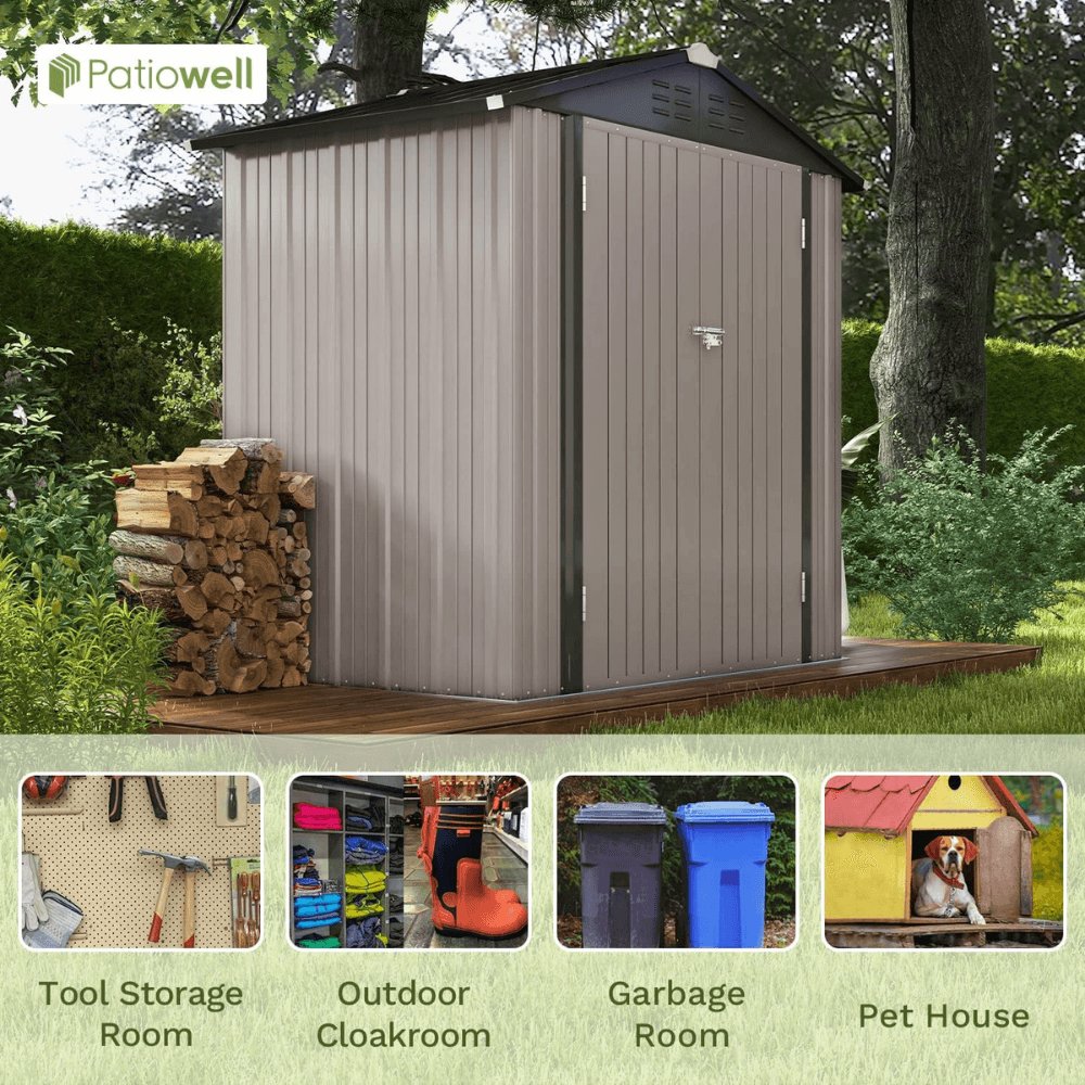 Craftsman 7' x 7' Steel-Reinforced Resin Outdoor Storage Shed with Floor