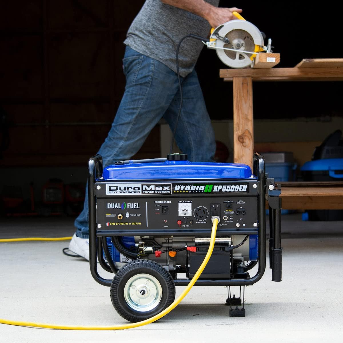 DuroMax XP5500EH 5500-Watt Dual Fuel Portable Gas Propane Generator