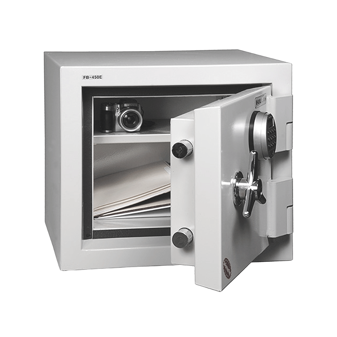 Hollon Oyster FB-450C Fire &amp; Burglary Safe with the door slightly opened