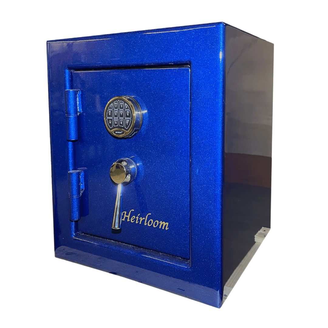 Sun Welding H-24 Heirloom Fireproof Home Safe with the door closed