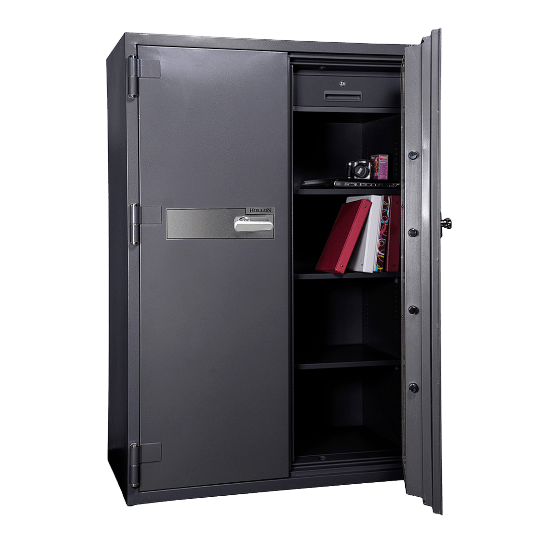Hollon HS-1750E 2-Hour Fireproof Office Safe with the door closed