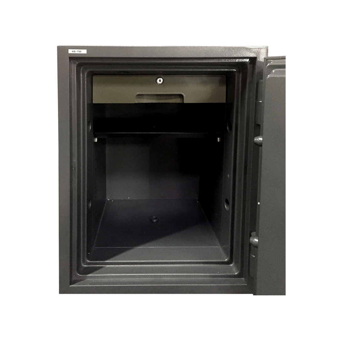 Hollon HS-750C 2-Hour Fireproof Office Safe with the door opened